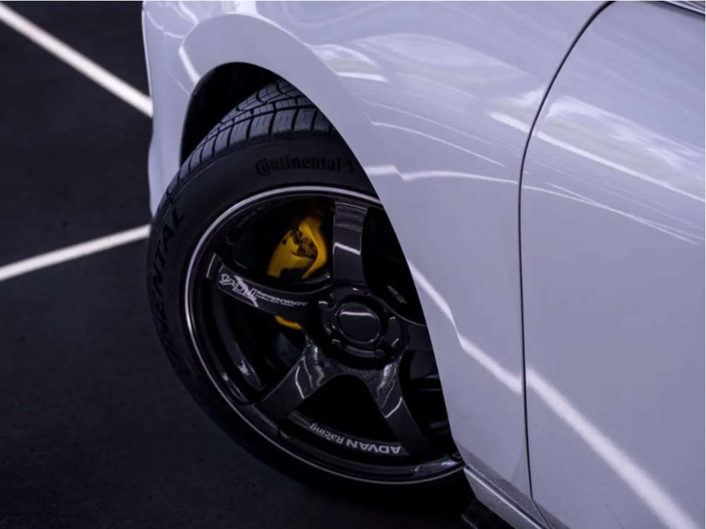 2021 Mazda 3 with 18x8.5 31 Advan Racing TC4 and 235/45R18