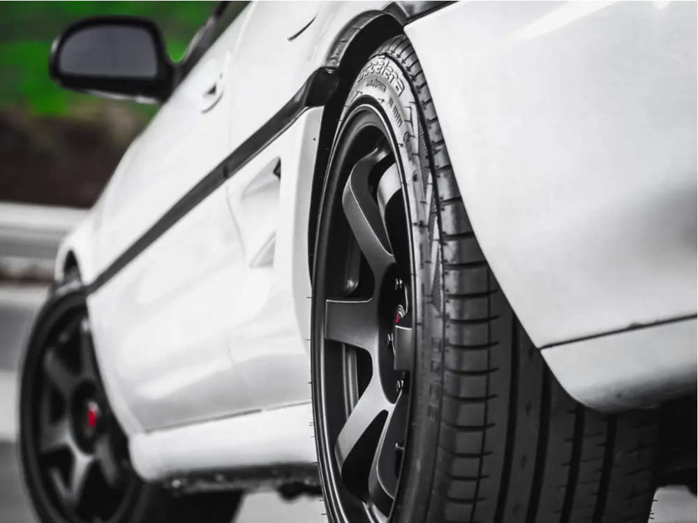 Silver Rota Rims Aw11 Mr2 1991 Toyota MR2 with 17x8 35 Rota Grid and 215/40R17 Accelera Phi 2 and ...