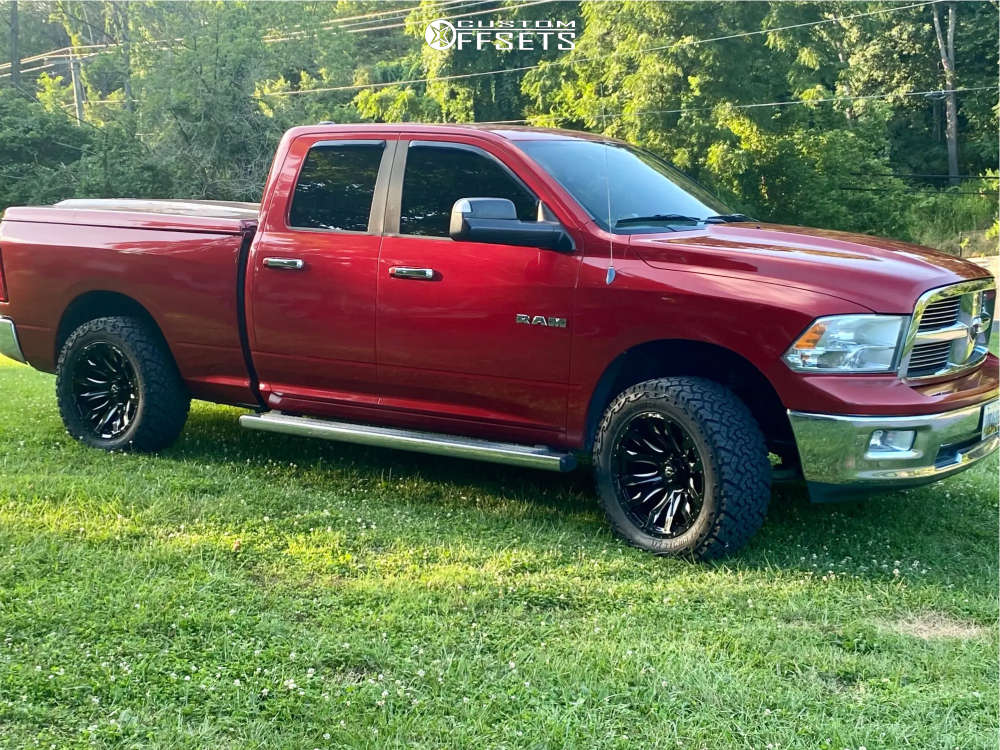 2010 Dodge Ram 1500 with 20x10 18 Fuel Blitz and 33/12.5R20 Venom