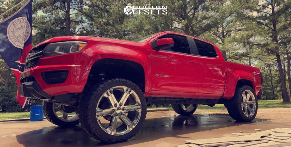 2017 Chevrolet Colorado with 24x10 30 OE Replicas G13 and 35/12.5R24 ...