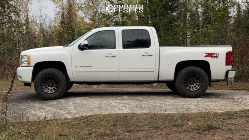 2011 Chevrolet Silverado 1500 with 17x8.5 0 Icon Alloys Compression and ...