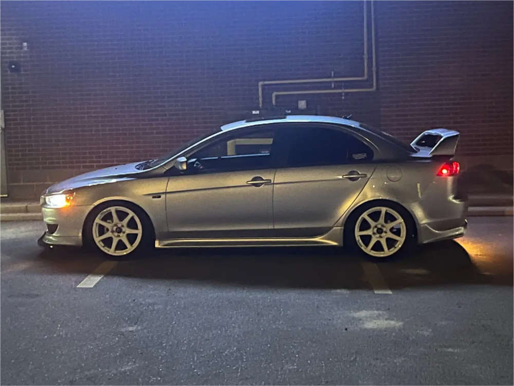 2010 Mitsubishi Lancer with 18x9 25 Cosmis Racing Mr7 and