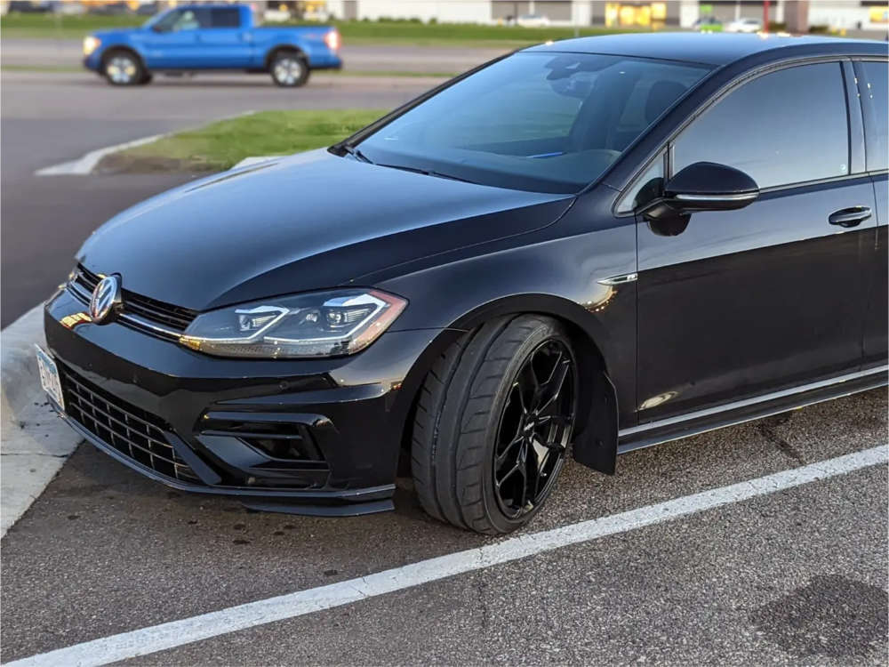 2019 Volkswagen Golf R with 19x8.5 45 Rotiform Hur and 235/35R19 Nitto ...