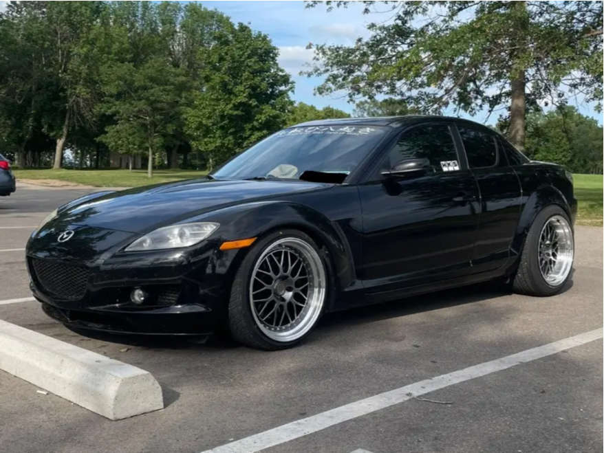 2004 Mazda RX-8 with 19x9.5 22 Aodhan Ah02 and 225/35R19 Vercelli