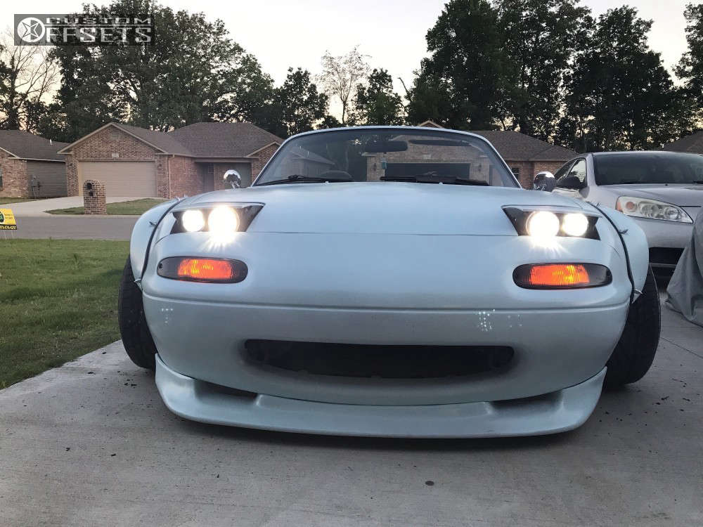 1990 Mazda MX-5 Miata with 15x10 0 Diamond Racing Smoothie and 205 ...