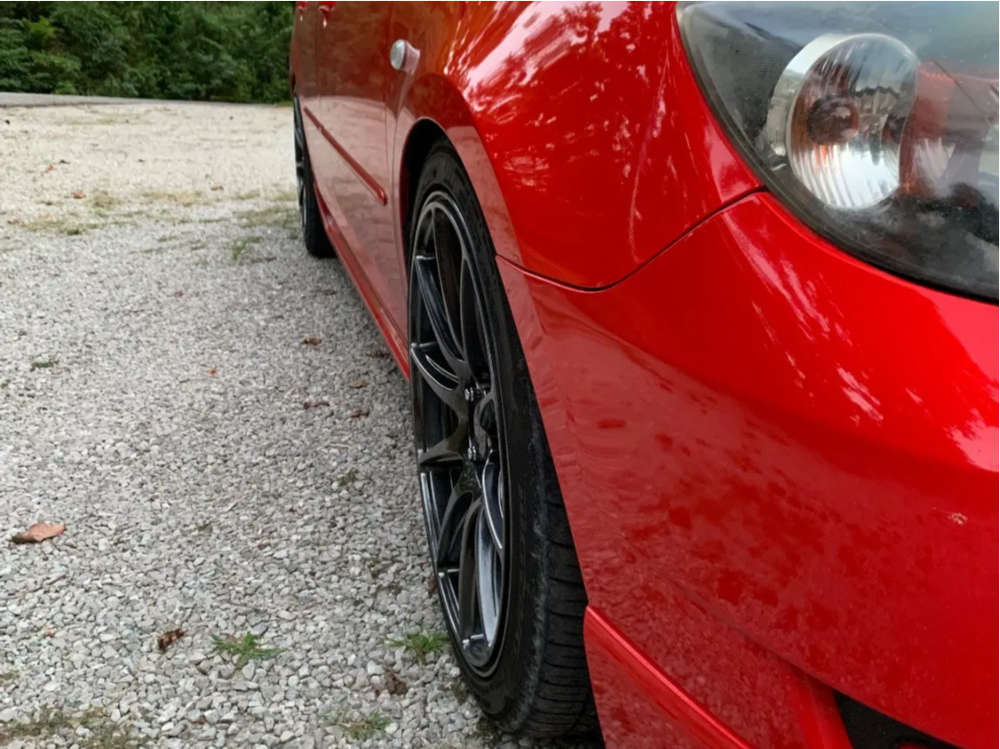 2008 Mazda 3 with 18x8 42 XXR 527 and 225/40R18 Nitto Motivo and