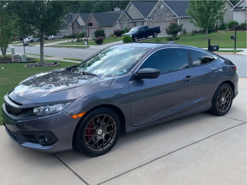 2017 Honda Civic with 17x8 35 TSW Nurburgring and 215/50R17 Michelin ...