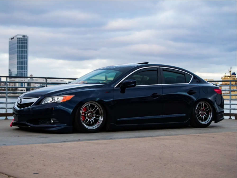 2013 Acura ILX with 17x9 45 Enkei Rpf1 and 245/40R17 Kumho