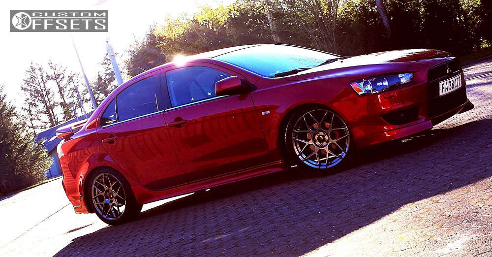 2010 Mitsubishi Lancer Wheel Offset Flush Coilovers | 236969 | Custom ...