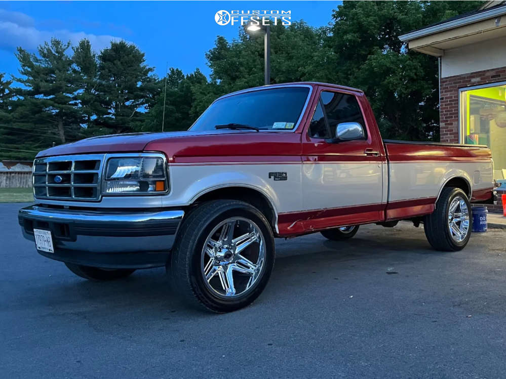 1996 Ford F-150 with 20x10 -25 Vision Razor and 265/50R20 Nitto Nt421q ...