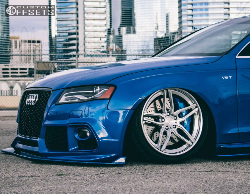 2010 Audi S4 Wheel Offset Tucked Air Suspension 237160 Custom Offsets