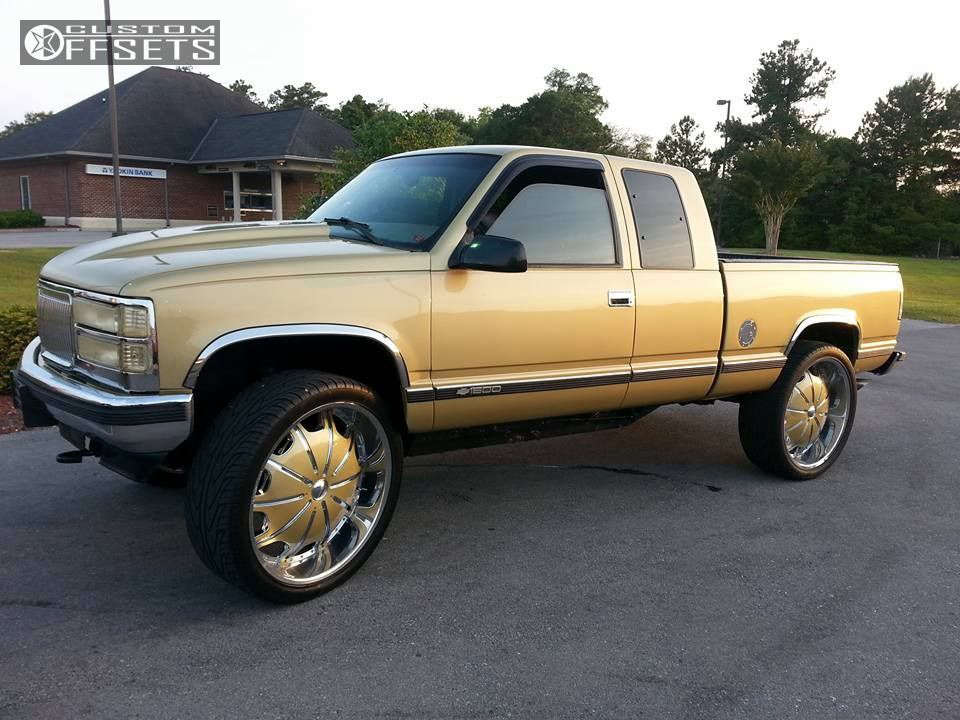 1997 Chevrolet K1500 with 28x9 0 Rockstarr 557 and 325/35R28
