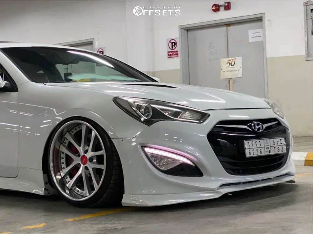 2014 Hyundai Genesis Coupe with 19x9.5 19 Weds Lxz and 225/35R19