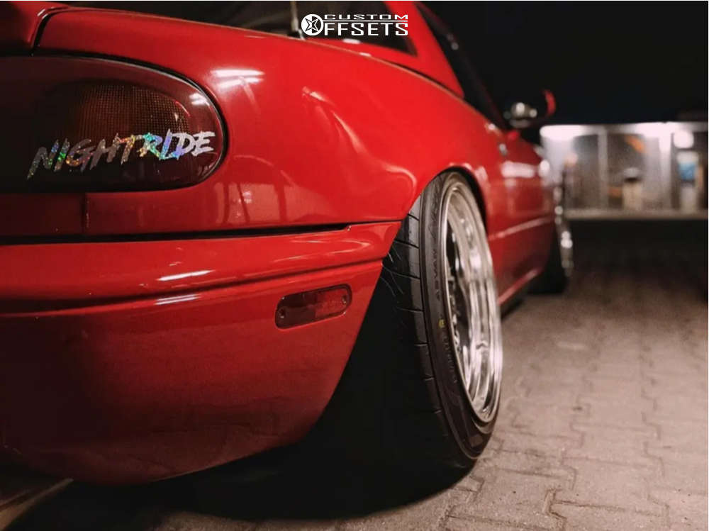 1993 Mazda Miata with 15x9 10 Work Equip 03 and 195/50R15 Yokohama