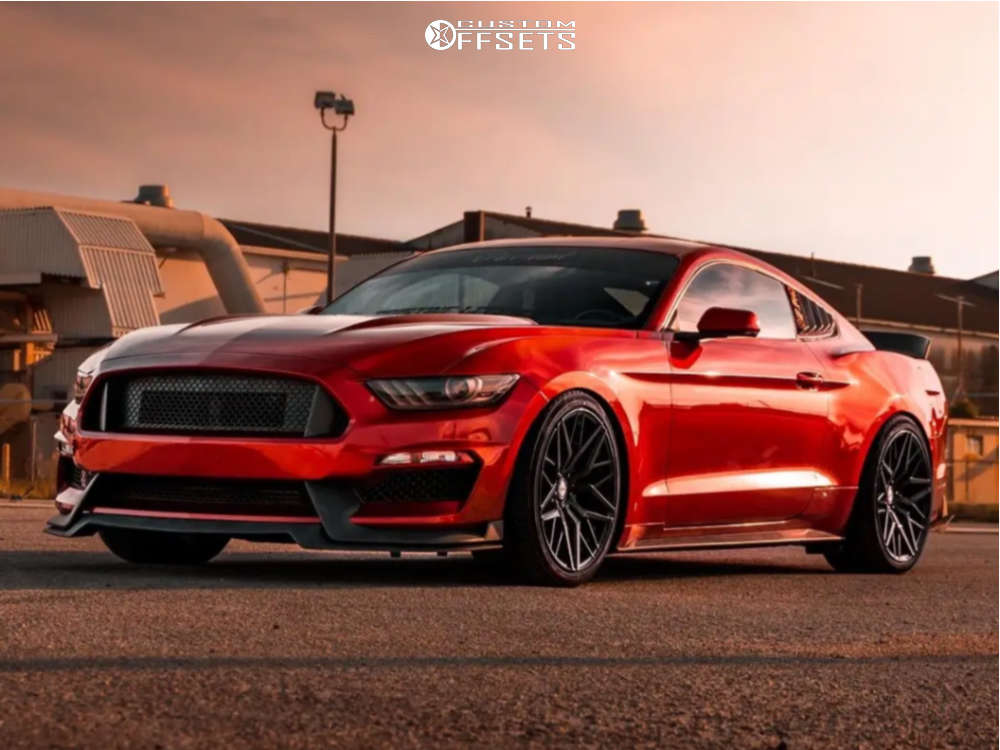 2016 Ford Mustang with 20x10 40 Shift Spring and 275/35R20 Pirelli