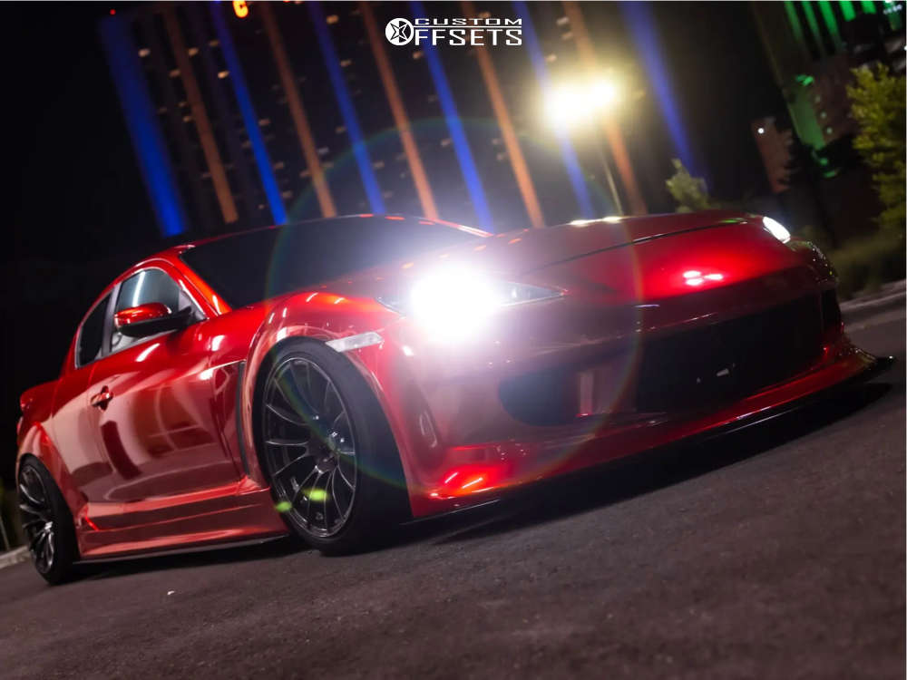 2008 Mazda RX-8 with 18x9.5 12 WedsSport Sa-72r and 225/40R18