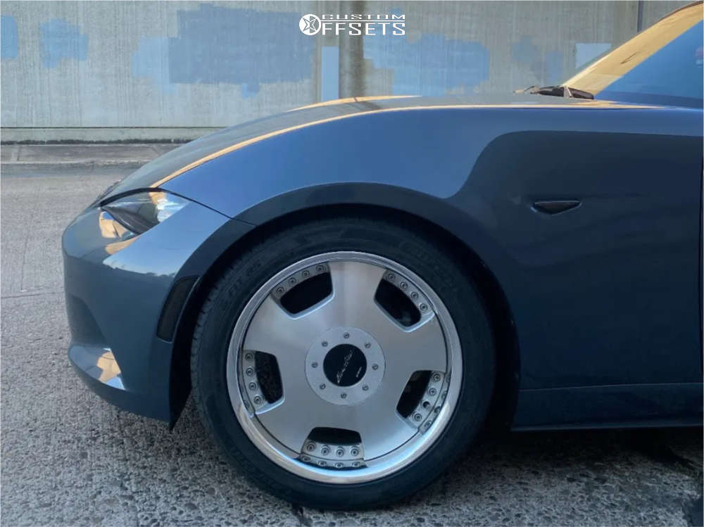 2020 Mazda MX-5 Miata with 17x7 32 Work Euroline and 215/45R17
