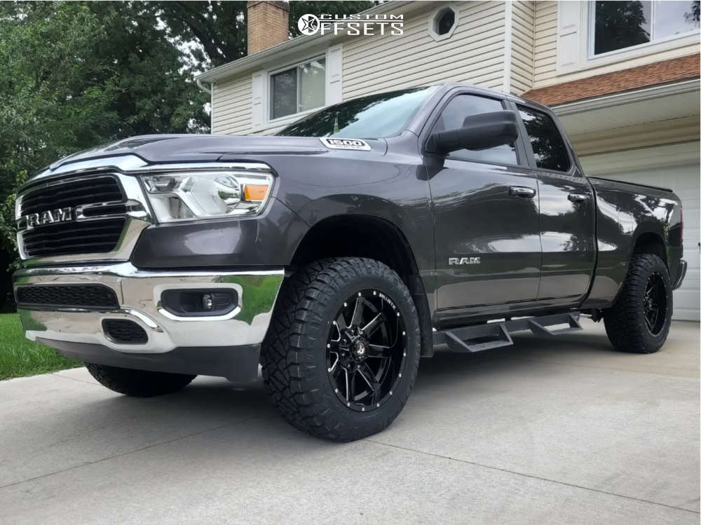 2020 Ram 1500 with 20x10 -19 Ballistic Rage and 285/60R20 Nitto Ridge ...