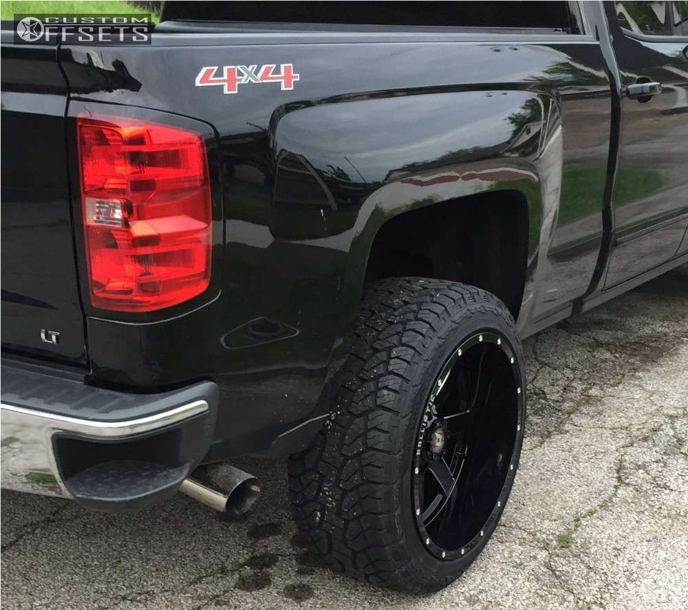 2015 Chevrolet Silverado 1500 with 22x12 -44 Ballistic Rage and 305 ...