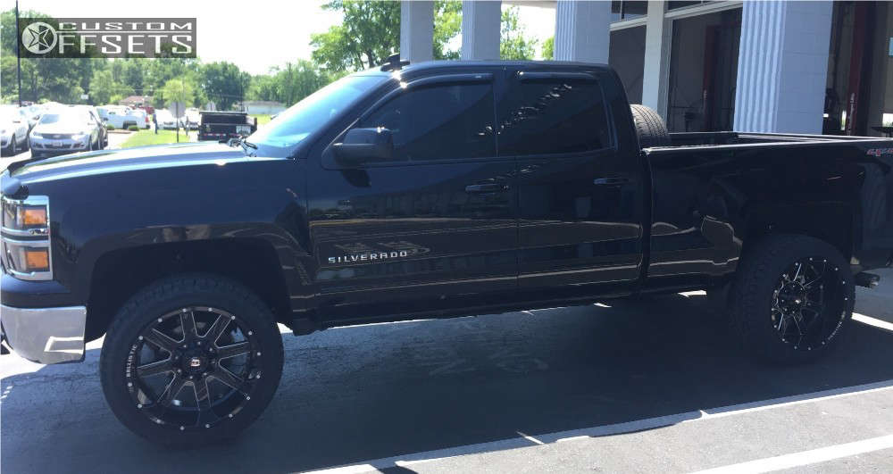 2015 Chevrolet Silverado 1500 with 22x12 -44 Ballistic Rage and 305 ...