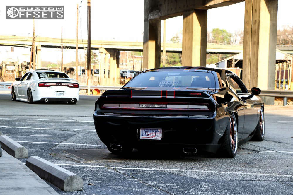 2014 Dodge Challenger with 22x9 9 VIP Modular and 265/35R22 Nitto and
