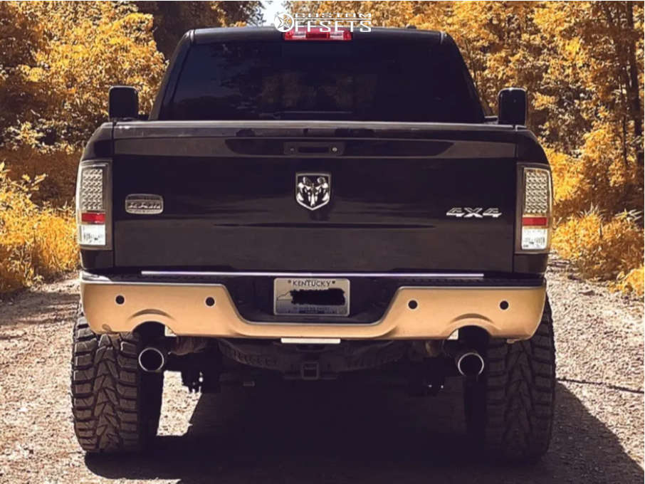 2011 Ram 1500 with 22x12 -50 Ballistic Tomahawk and 36/13.5R22 ...