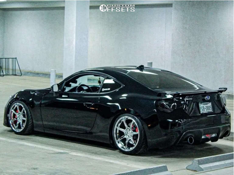 2017 Subaru BRZ with 18x9.5 35 Anovia Kano and 245/35R18 Federal 595 Rs ...