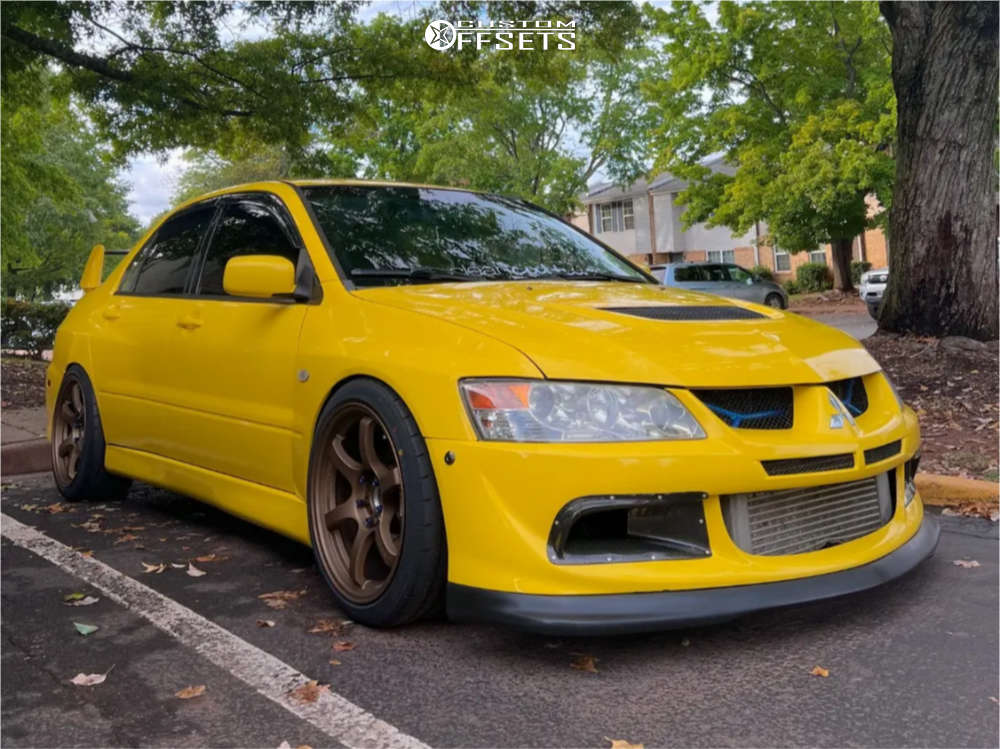 8/15.17.18 はっぱ様 2003 Mitsubishi Lancer with 18x9.5 38 Gram Lights 57dr and