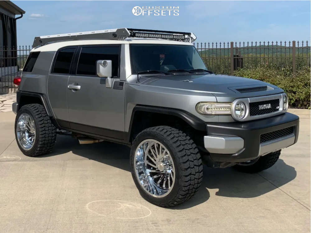2012 Toyota FJ Cruiser with 22x12 51 ARKON OFFROAD Caesar and 33/12