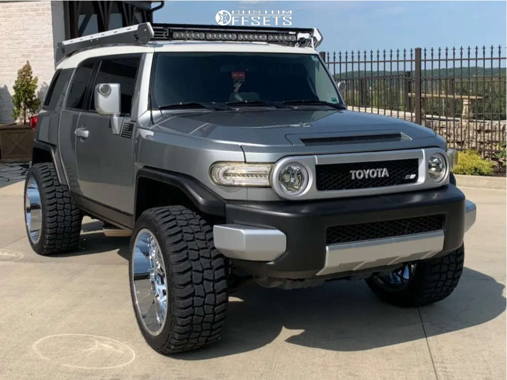 2012 Toyota FJ Cruiser with 22x12 -51 ARKON OFF-ROAD Caesar and 33/12 ...