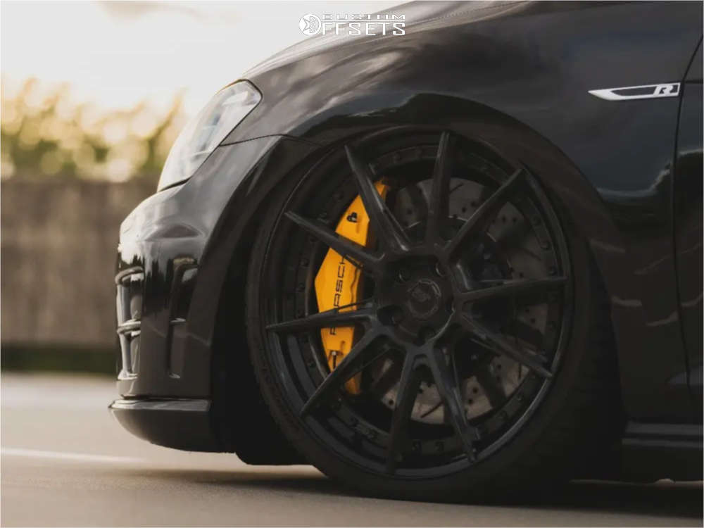 2016 Volkswagen Golf R with 20x8.5 50 BC Forged HCA382 and 225/30R20 ...