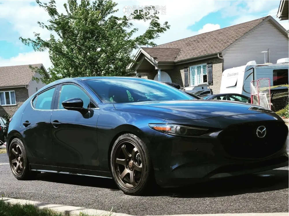 2021 Mazda 3 Sport with 18x8.5 40 Superspeed Rf06rr and 215/45R18