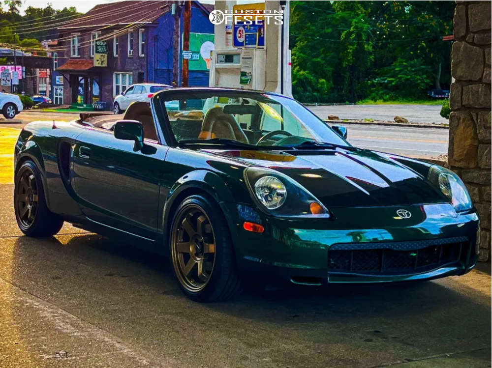2001 Toyota MR2 Spyder with 17x8 35 AVID1 Av6 and 205/40R17