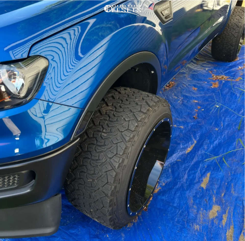 Vision 8 Ranger 2019 Ford Ranger with 22x14 -81 Vision Spyder and 33/12.5R22 Venom ...