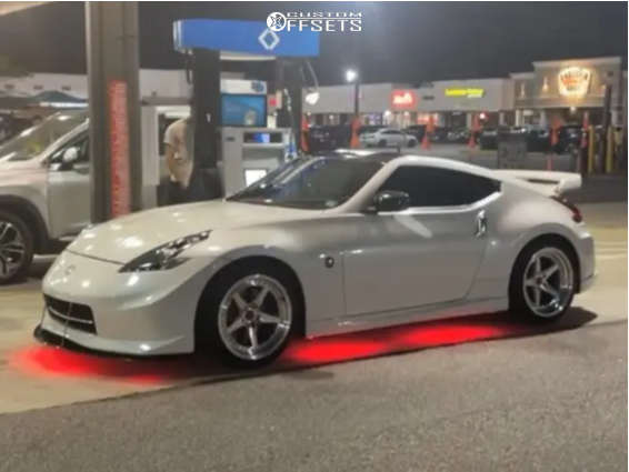 2013 Nissan 370Z with 19x9.5 15 Aodhan Ds05 and 245/35R19