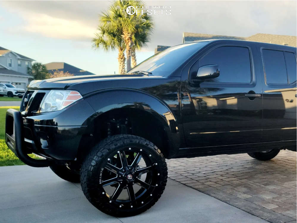 2019 Nissan Frontier with 22x10 -18 Ballistic Rage and 285/45R22 Nitto ...