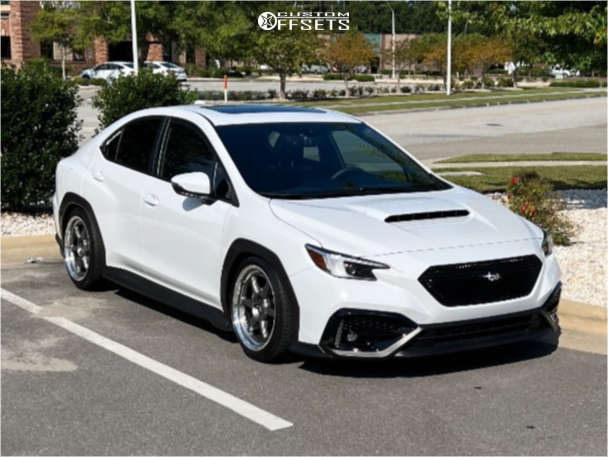 2022 Subaru WRX with 18x9.5 38 Kansei Roku and 245/40R18 Dunlop Sp