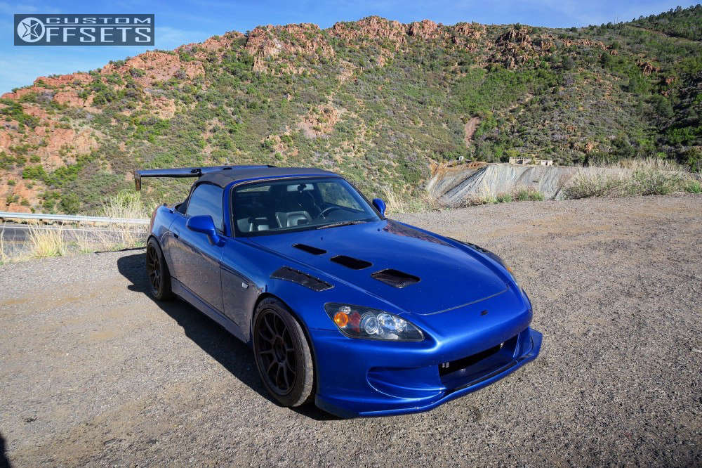 2007 Honda S2000 with 17x9.5 40 Volk Ze40 and 255/40R17
