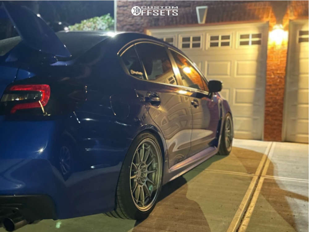 2019 Subaru WRX STI with 18x9.5 40 Enkei Nt03m and 255/35R18 Falken ...