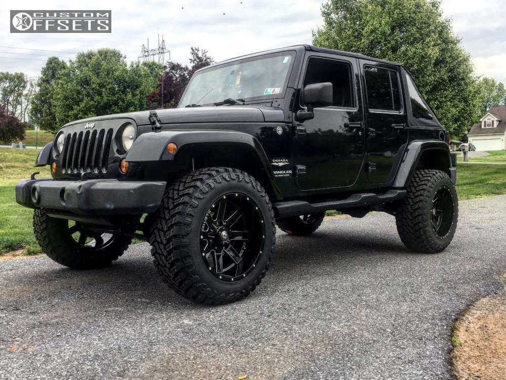 2007 Jeep Wrangler with 20x12 -44 Ballistic Rage and 35/12.5