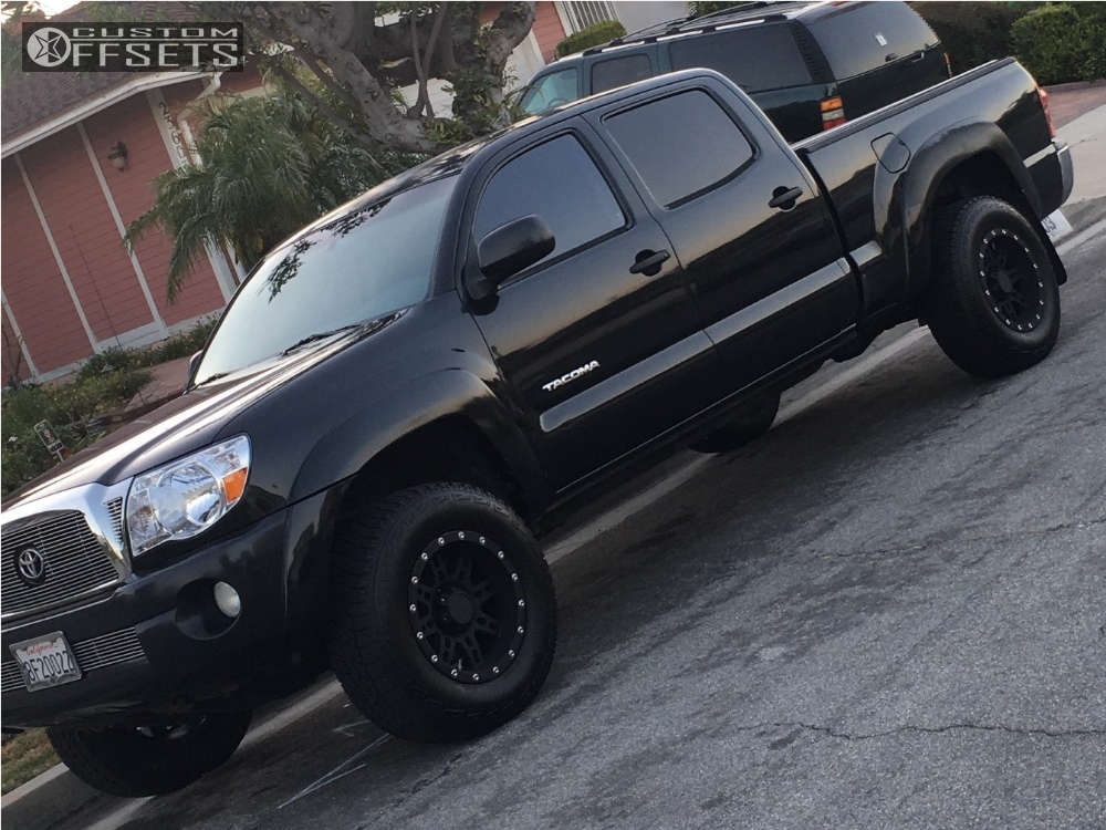 06 Toyota Tacoma Wheel Offset Slightly Aggressive Leveling Kit Custom Offsets