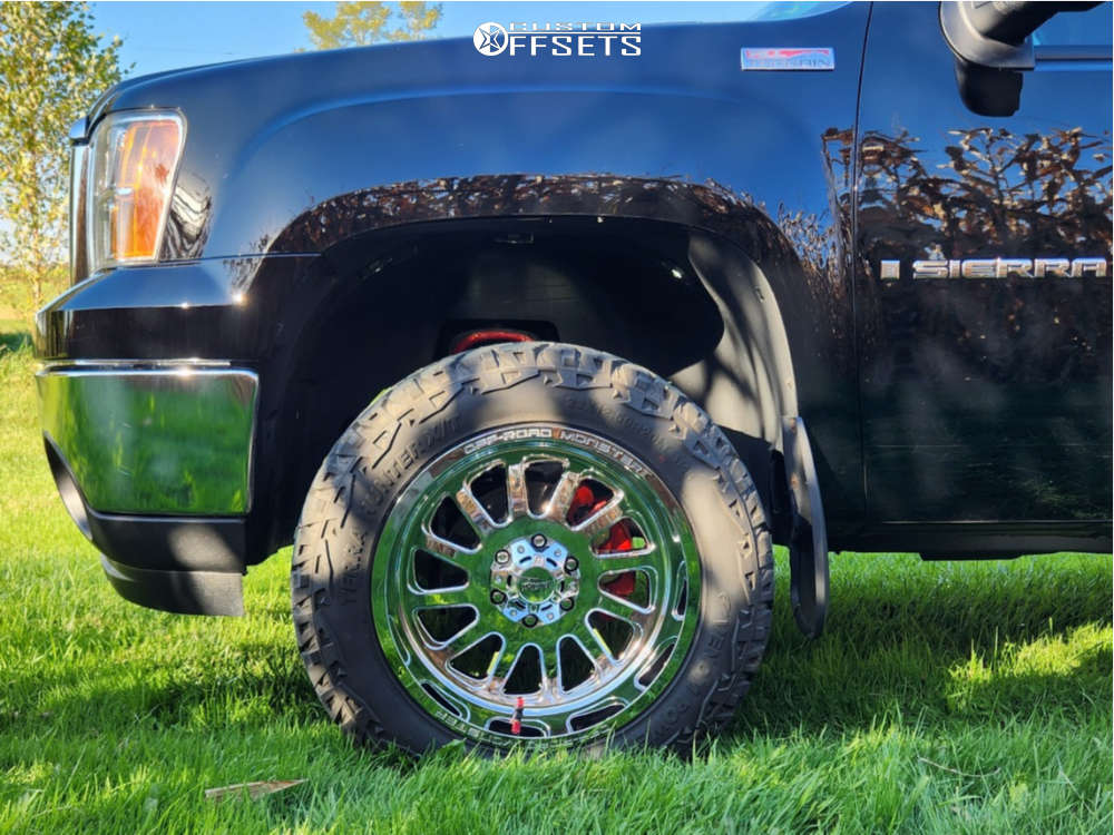 2009 GMC Sierra 1500 with 20x10 19 Off Road Monster M17 and 33/12.5R20