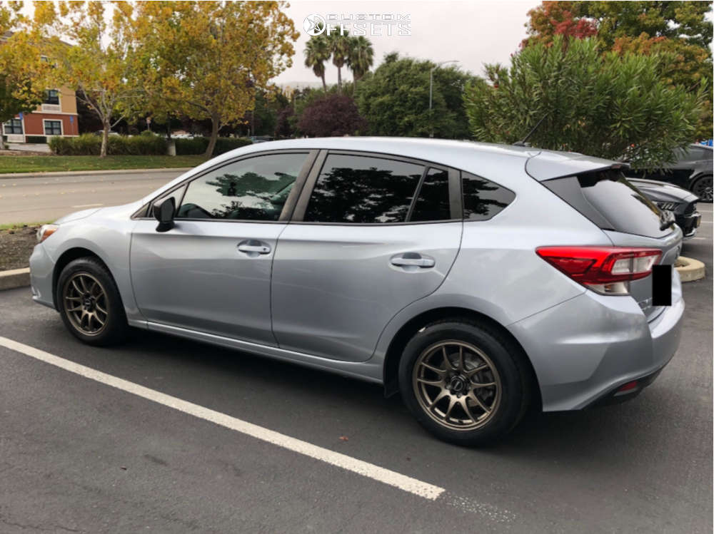 2018 Subaru Impreza with 16x7 40 Drag DR31 and 205/55R16
