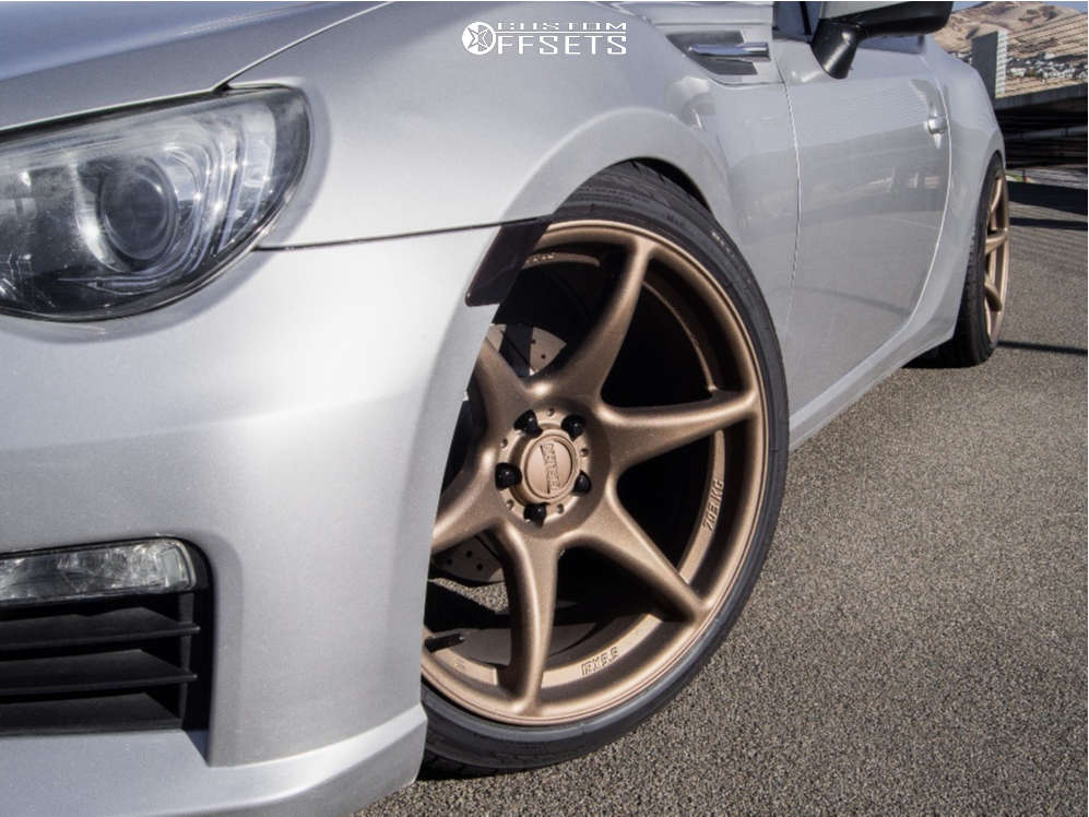 2014 Subaru BRZ with 18x9.5 22 Kansei Tandem and 235/40R18 Delinte