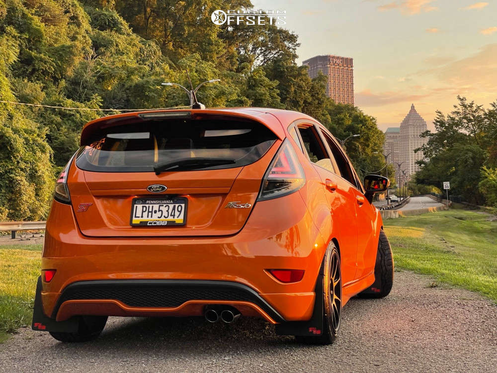 2018 Ford Fiesta with 17x8 40 Rota Titan and 215/40R17 Falken