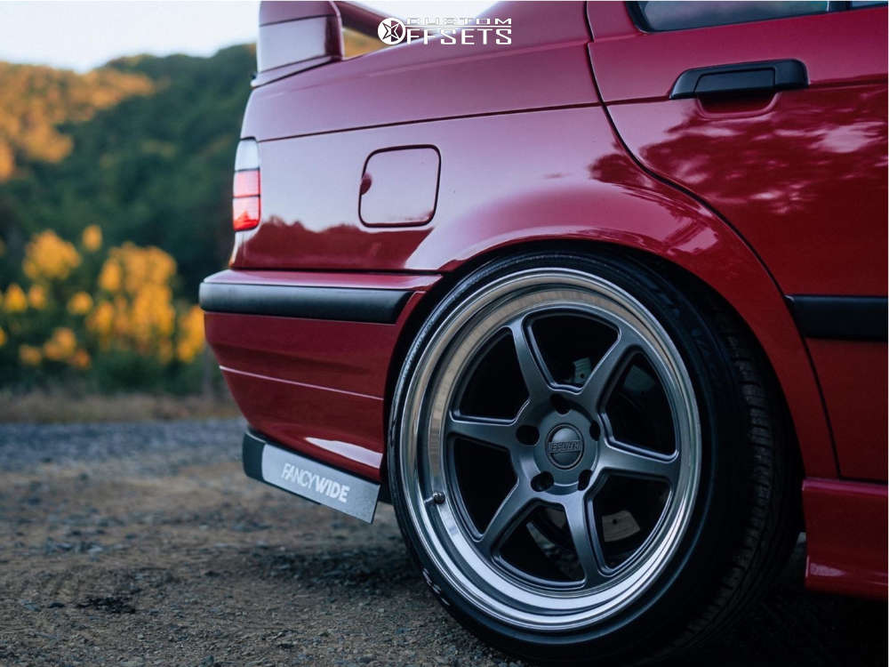 1996 BMW 328i with 18x9.5 22 Kansei Roku and 215/40R18