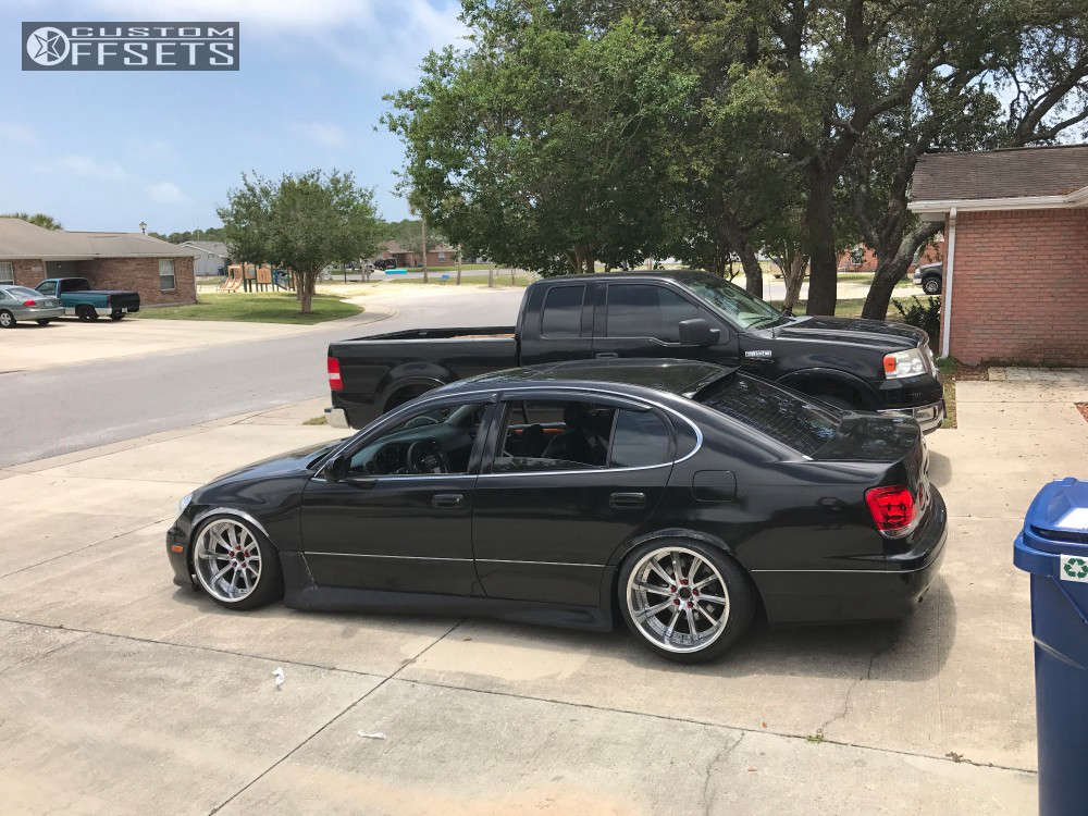 2000 Lexus GS300 with 18x12 0 Weds Vishunu and 245/40R18