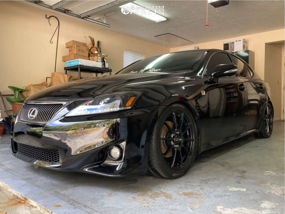 2013 Lexus IS250 with 17x7 45 Sparco Assetto Gara and 225/45R17
