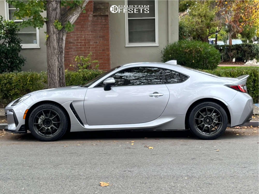 2023 Subaru BRZ with 17x8.5 43 WedsSport Tc105x and 245/40R17