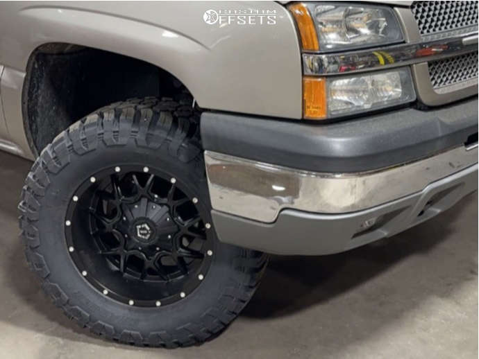 2003 Chevrolet Silverado 1500 with 18x9 12 TIS 549B and 33/12.5R18
